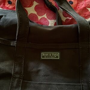 Large black Boat and Tote bag